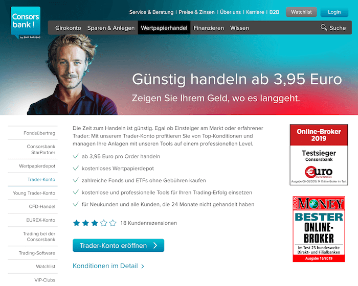 Consorsbank Trader Konto Consorsbank Trader Konto